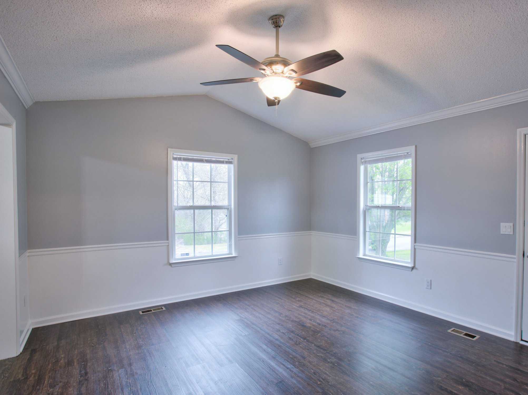 Gray living room interior