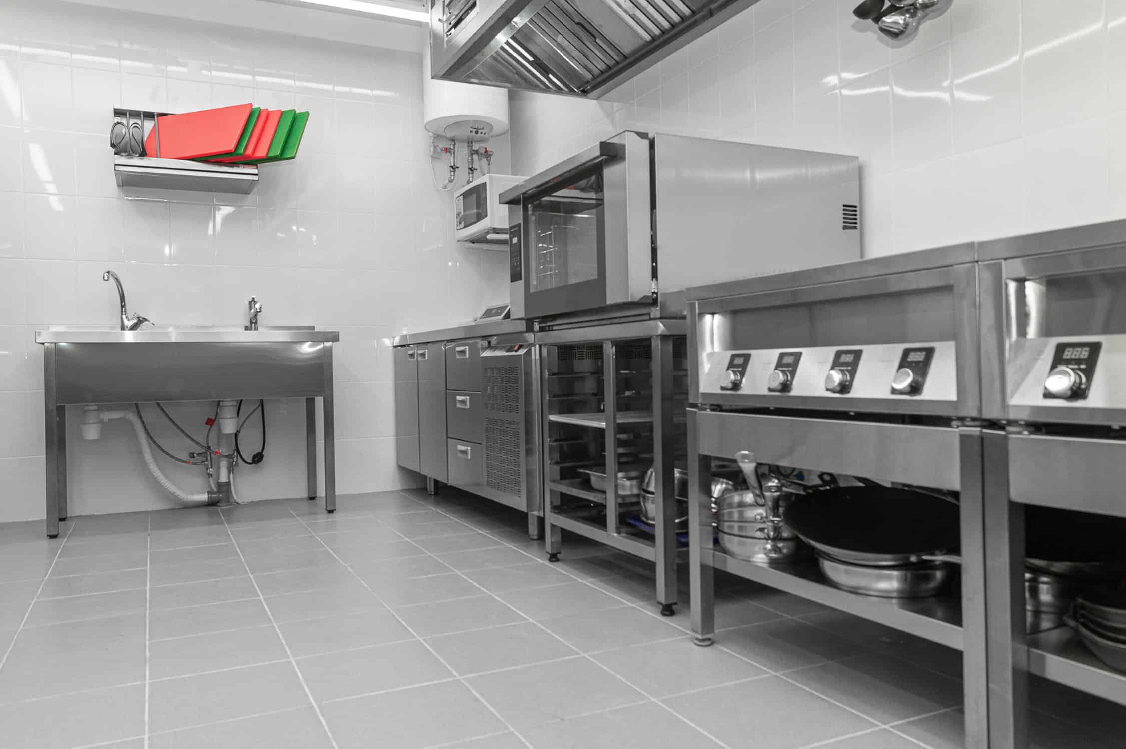 commercial cafe kitchen